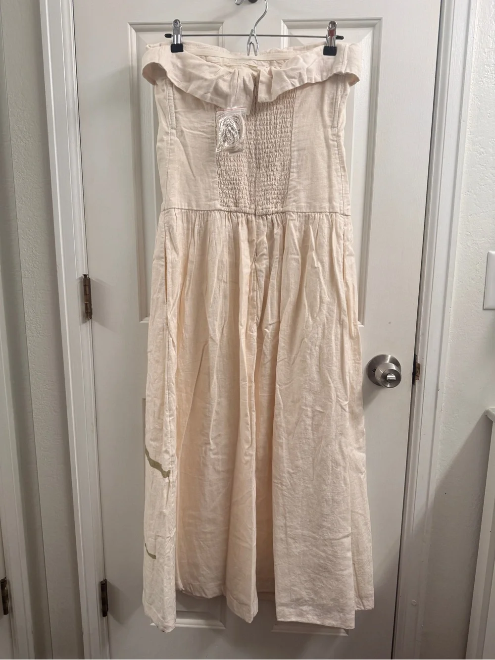 Abercrombie & Fitch Strapless Drop-Waist Maxi Dress